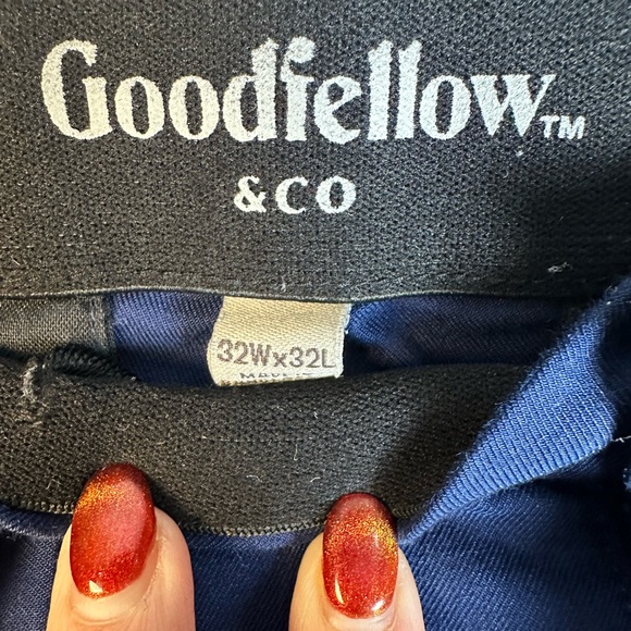 Goodfellow & Co Men's Navy Chinos - Picture 6 of 8